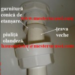 Montaj teava de golire
