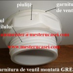 Rezervorul de plastic-garnitura de ventil