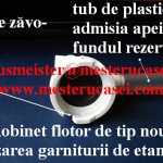 Robinet flotor de tip nou-asezare garnitura etansare