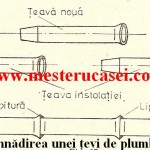 Innadirea unei tevi de plumb_ Pregatirea unei tevi de pumb pentru lipire