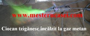 Letcon sau ciocan tziganesc incalzit la gaz metan_