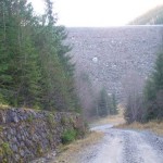 Aval de barajul de la Vidra