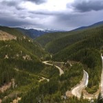 Drum de macadam in aval de barajul Vidra
