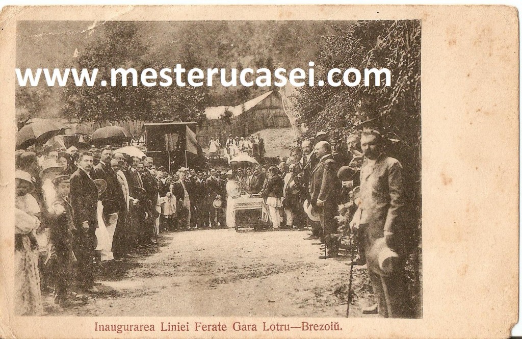 1910_Brezoi, inaugurarea căii ferate Brezoi-Gara Lotru av_