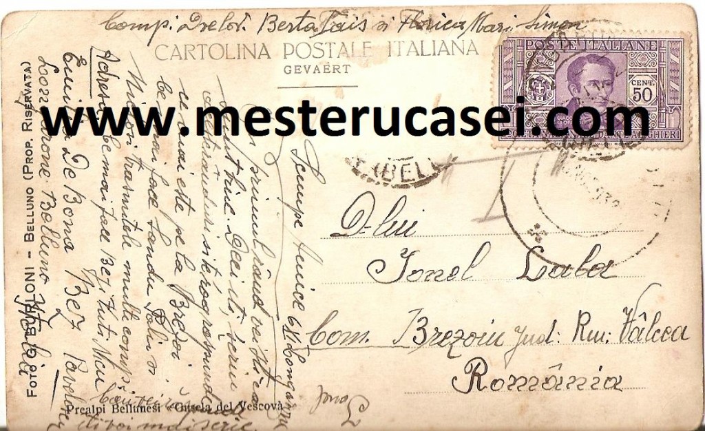 1932_Prealpi Bellunesi,,Gusela del Vescova''av_wwwmesterucasei.com 1932_Prealpi Bellunesi,,Gusela del Vescova''av_wwwmesterucasei.com